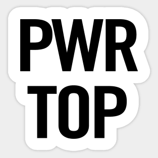 PWR Top Sticker